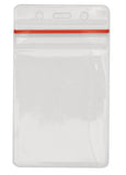 Ruckus VBH-ZIP Clear Vinyl Badge Holder (100 Pack)